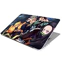 Full Laptop Skin Stickers HD Quality Sticker for Laptops Upto 15.6" (Dustproof|Waterproof|Scratchproof|Reusable) - Demon Slayer FL1
