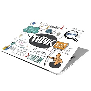 laptop skin stickers bubble-free hd quality sticker for laptops upto 15634 compatible with appledellhplenovoacerasussony dustproofwaterproofscratchproofreusable - think do sp3
