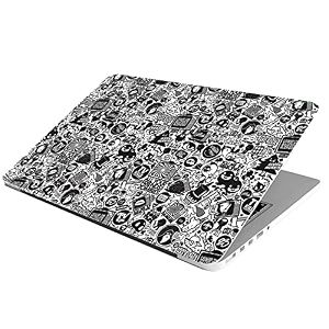 laptop skin stickers hd quality sticker for laptops upto 15634 compatible with appledellhplenovoacerasussony dustproofwaterproofscratchproofreusable - bw doodle