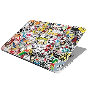 laptop skin stickers bubble-free hd quality sticker for laptops upto 15634 dustproofwaterproofscratchproofreusable - cartoon eds