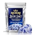 Ancient Blue Salt – Rare Mineral Treasure | High Potassium, Low Sodium, Pure & Unprocessed | Gourmet-Grade by Richure 100g (3.52 oz)