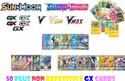 AncientKart Pokemon Sword Shield Sun Moon V Vmax Vstar GX normal cards set of 50 (Multicolor)