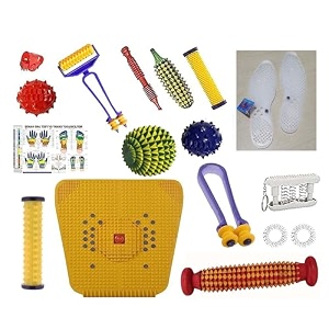 acupressure natural care system acupressure sujok therapy product foot massager mat roller ball finger exerciser shoes sole universal combo kit