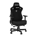 Anda Seat Kaiser 3 Gaming Chair for Adults - XL Reclining Video Game Chairs, Fabric Ergonomic Gaming Chair, Heavy Duty Neck & Back Lumbar Support - Luxury Black Computer Chairs for Home & Work