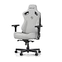 Anda Seat Kaiser 3 Large Gaming Chair for Adults - Ergonomic Gray Fabric Gaming Seat with Lumbar Support, Comfortable Office Chairs with Neck Support - Heavy Duty Wide Computer Seat