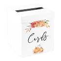 Andaz Press Sturdy White Wedding Day Card Box Fall Autumn Florals Wedding Gift Boxes for Cards Card Box for Bridal Shower Baby Shower Birthday Graduation Events 10x10x10 Inches