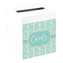 Andaz Press Sturdy White Wedding Day Card Box Vintage Filigree Wedding Gift Boxes for Cards Card Box for Bridal Shower Baby Shower Birthday Graduation Events 10x10x10 Inches