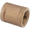 ANDERSON METALS 738103-04 1/4" Rough Brass Coupling