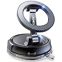 Compact Foldable Car Phone Holder for Magsafe [78+LBS Strongest Suction & 2400gf Strongest Magnetic] 360° Adjustable Car Phone Mount, Phone Holders for Your Car for iPhone 18-12 Pro Max (Carbon Fiber)