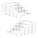 ANDGOO 10-Pack Acrylic Display Risers, Clear Stands for Cupcake Display