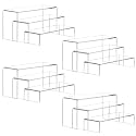 ANDGOO 12 Pack Large Acrylic Risers, 4 Set(11.2”L-11.6”L-12”L)