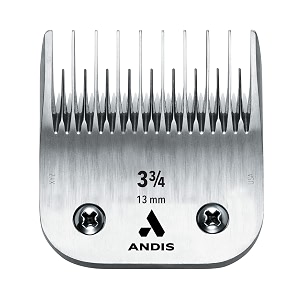 andis ultraedge 3-34 inch skip tooth dog clipper blade carbon-infused steel pet grooming replacement blade 12 inch cut length chrome finish for agc and bdc series