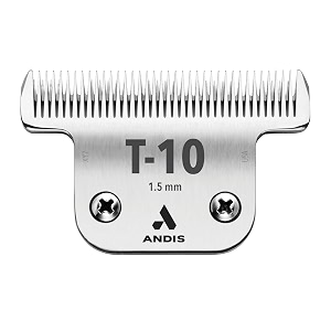 andis 22305 ultraedge detachable blade size t-10  carbon steel dog clipper blade 1634 cut length precision grooming performance