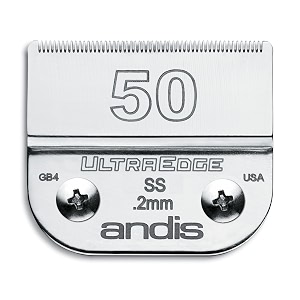 andis ultraedge 3-34 inch skip tooth dog clipper blade carbon-infused steel pet grooming replacement blade 12 inch cut length chrome finish for agc and bdc series