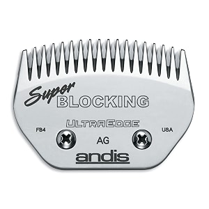 andis carbon-infused steel ultraedge super blocking dog clipper blade blocking 64340