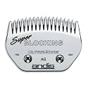 Andis Carbon-Infused Steel UltraEdge Super Blocking Dog Clipper Blade, Blocking, (64340)
