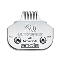 Andis 64960 Carbon-Infused Steel UltraEdge Narrow Cut Dog Clipper Blade, Size-5/8, 1/32-Inch Cut Length