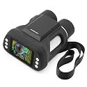 Andonstar AD122 Kids Microscope&Telescope Double Lens, Portable Handheld Microscope Binoculars, Digital Camera&Video Microscope Kit for Kids, 2" LCD Black, Windows/Mac Compatible, SD Card Included