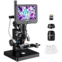 Andonstar AD266S 5000X UHD 2160P HDMI Digital Microscope for Biological Microscope Kit,PCB Soldering Microscope for Phone Watch Repairing, Black, SXWL-AD266S