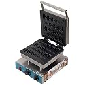 Andrew James Rectangle Waffle Baker for Commercial use Sandwich Waffle - 1 Year Warranty(TEFLON COATING ISN'T COVERED) + Free Waffle Making Accessories (Silicone Tong, Spatula, Brush, Batter Bottle)