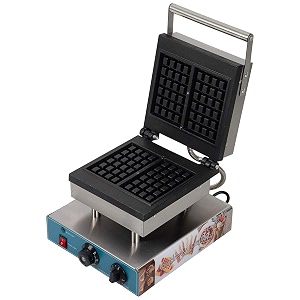 andrew james rectangle waffle baker for commercial use sandwich waffle - 1 year warrantyteflon coating isn39t covered  free waffle making accessories silicone tong spatula brush batter bottle
