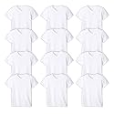 Andrew Scott Boys' V Neck T Shirt | Cotton Color Undershirts | 100% Cotton Tees in Multi Packs
