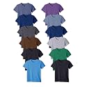 Andrew Scott Boys' V Neck T Shirt | Cotton Color Undershirts | 100% Cotton Tees in Multi Packs
