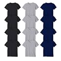 Andrew Scott Boys' V Neck T Shirt | Cotton Color Undershirts | 100% Cotton Tees in Multi Packs