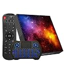 Android 12.0 TV Box 4GB RAM 64GB ROM, Support 4K Dual-WiFi 2.4G/5G Quad-core Smart TV Box, Bluetooth4.2 HDMI Cable USB2.0 with Mini Keyboard