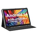 PEICHENG Android 14.0 Tablet 7", RAM 8GB(3+5Expand)+32GB ROM Tablets, Dual Camera, 1024 x 600 IPS Display Screen, 1TB Expand, Tablet with Case (Black)
