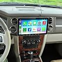 Android 15 Radio for Jeep Commander 2008-2010 10.33 Inch Car Stereo with Wireles CarPlay & Android Auto GPS Touch Screen Car Radios Support WiFi Bluetooth FM Mirror Link Backup Camera, 2G+64G