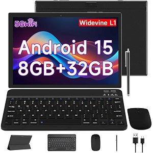 Android 15 tablet 10 inch 2-in-1 tablets