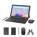 Android 15 Tablet 10 Inch 2 in 1 Tablets with Keyboard Case, Mouse Stylus Pen, 10GB RAM, 64GB ROM 1TB Expanded, Quad Core Processor Tablet, 5G WiFi6,