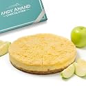 ANDY ANAND CHOCOLATIER Sugar-Free Gourmet Apple Streusel Cheese Cake 9" 2.8 lbs. Keto & Diabetic Friendly, No Added Sugar. Real California Cream Cheese, Artisan, Halal, Vegetarian, Reusable Tray