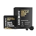ANECDOTE Pure Himalayan Shilajit Resin Cards 500mg | Boosts Stamina | Increases Productivity | 75% Fulvic Acid, 85+ Trace Minerals | No Added Sugar | Pack of 30