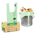 ANECO 100% Compostable Food Waste Bags 1.6 Gallon With Handles (30 Count)