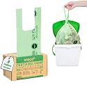 ANECO Compostable Food Waste Bags 3 Gallon With Handles (30 Count)