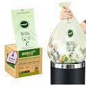 ANECO Compostable Trash Bags 4 Gallon (Flat-Top, 100 Count)