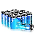 anegine CR123A 3V Lithium Battery 1650mAh, 123A Lithium Batteries 10 Years Shelf Life CR123 3 Volt High Power CR17345 CR17335 Non-Rechargeable | Ultra-Compatible (CR123A 16 Count (Pack of 1))
