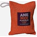 ANEMOI Non Electric Air Purifier, Deodorizer and Dehumidifier for Cars, Natural Activated Charcoal Bacteria Allergen and Odour Remover for Refrigerator Bathrooms and Kitchen - 200 Grams (Orange)