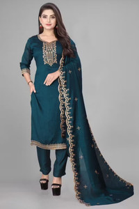 ANERITEXARC Embroidered Kurta Trouser Pant Dupatta