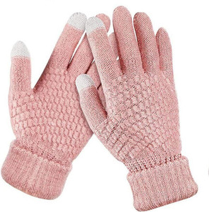 anesha self design winter women gloves