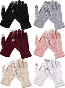 anesha self design winter women gloves
