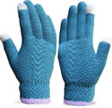 Anesha Self Design Winter Women Gloves