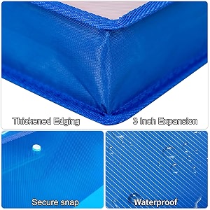 ang a4 plastic file folder poly envelope expanding file wallet document organizer with snap closure amp label pocket clear coloured waterproof accordion file pouch for office home storage-set of 3