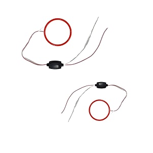 angel eyes ring light for headlight 50 mm red 2 pc