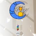Angel Orange Cat Ornament Acrylic Suncatcher – Orange Cat Gift, Cats Memorial Suncatcher, Pets Remembrance Gifts, Tabby Cats Gifts, Rainbow Crystal Kitty Loss Decor