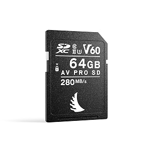 angelbird av pro sd v60 64 gb - sdxc uhs-ii memory card - up to 6k - for high-res photography continuous shooting and light video production