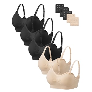 Angelhood Nursing Bra 5 Pack Womens Maternity