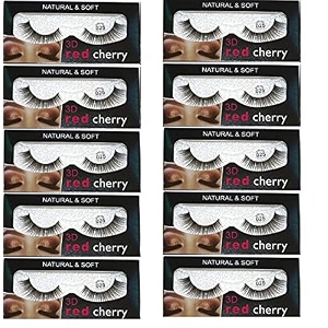 angelie 10 pairs 3d false eyelashes mixed style multipack natural eye makeup eye lashes